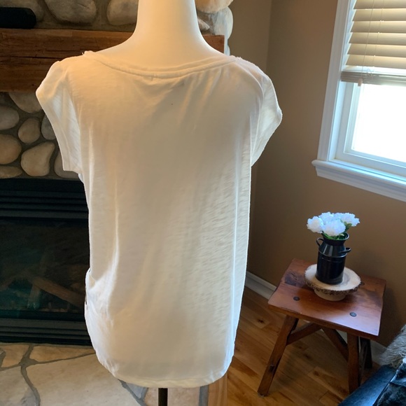 2/$15 Slouchy tee with leather look lacing. - Picture 9 of 11